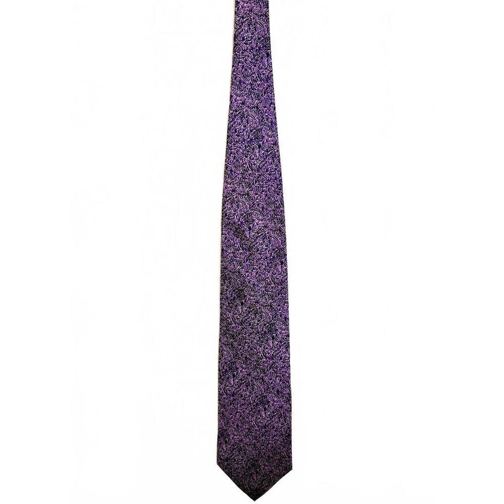 Gouda New York Purple Abstract Silk Tie 59” Art Institute of Chicago Exclusive